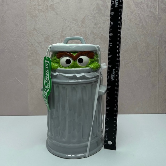 Sesame Street Gray and Green Cookie Jar - Picture 2 of 10